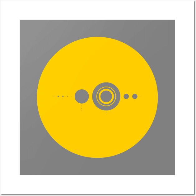 Solar System Sun Wall Art by littlefence